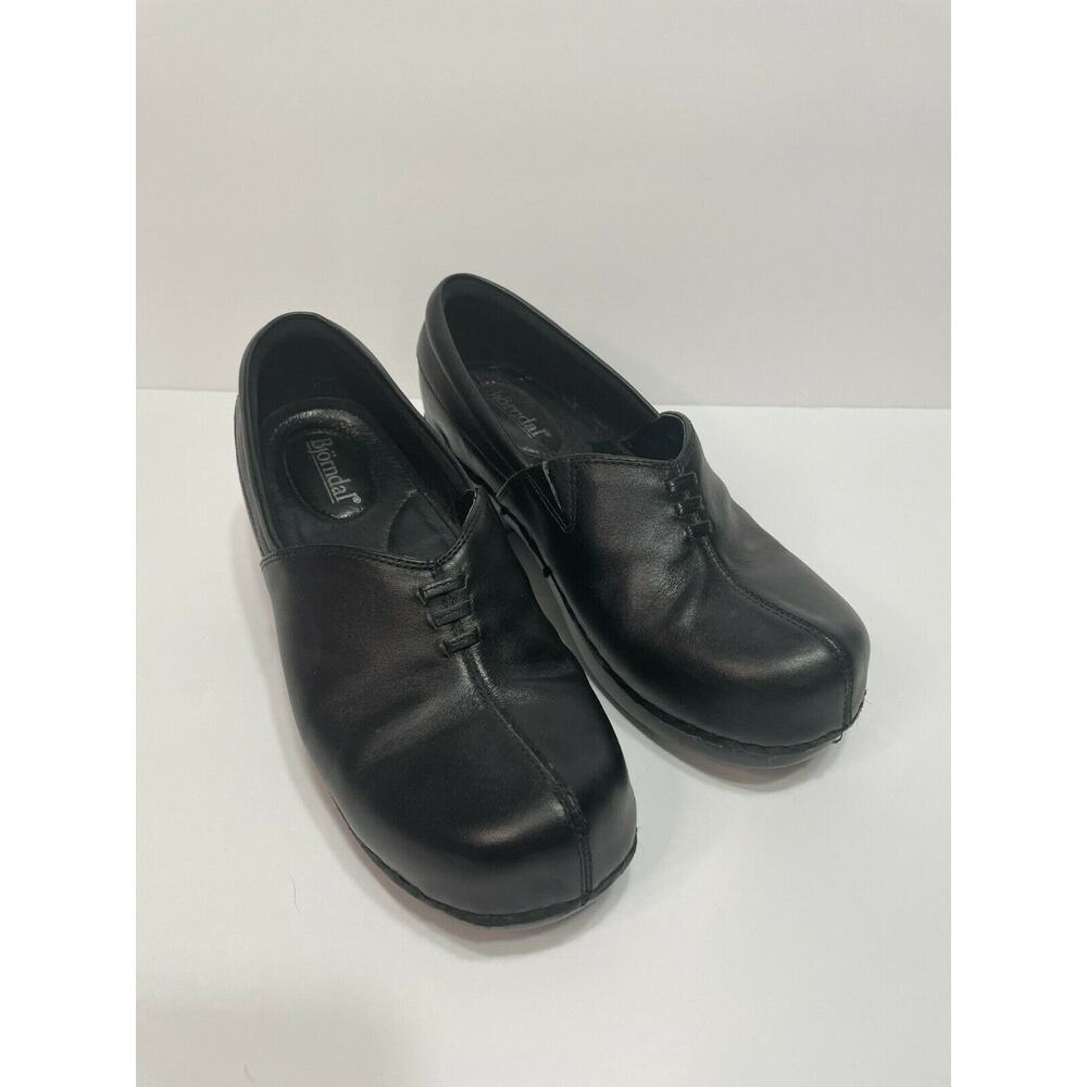 Bjorndal Clogs Shoes Rayna Size 6M Black Boho Retro Work Casual Dress